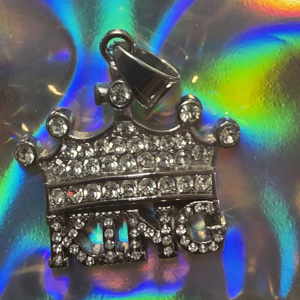 Crown Pendant with Crystals